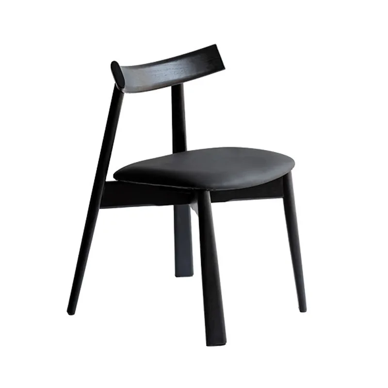 Estilo nórdico madeira maciça jantar cadeira, cadeira do lazer simples para sala de estar, quarto e maquiagem, download gratuito
