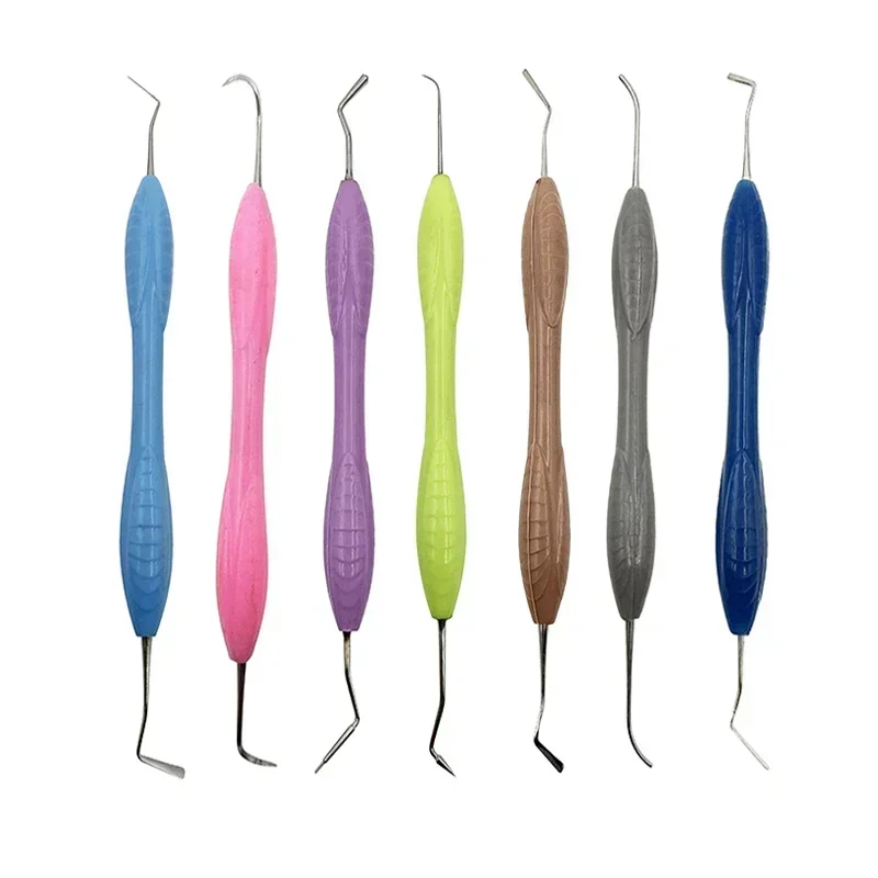 

5Pcs/7Pcs Dental Composite Resin Filling Spatula Aesthetic Restoration Set Resin Filler Set with Disinfection Box