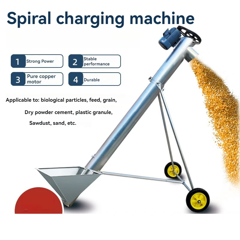 Small Screw Conveyor Elevator, Automatic Feeding Machine for Grain Pellet Livestock Feed