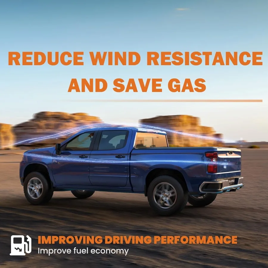 غطاء تونيو لسرير الشاحنة ثلاثي النعومة لسيارة تشيفي سيلفرادو وجي إم سي سييرا 1500 5.8FT سرير قصير متوافق مع 07 #6