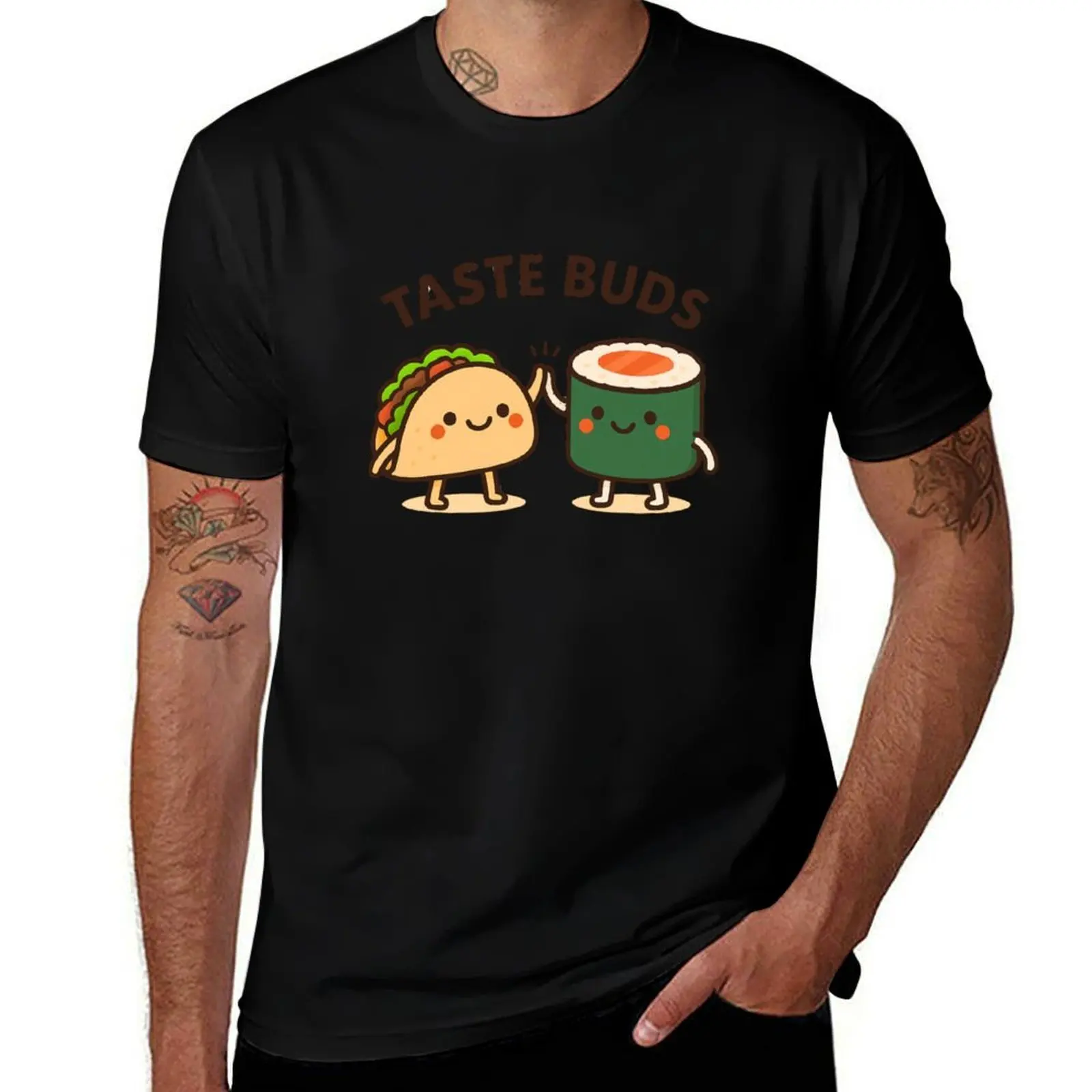 

Taste Buds T-Shirt summer top graphic t shirt vintage custom t shirt mens graphic t-shirts pack