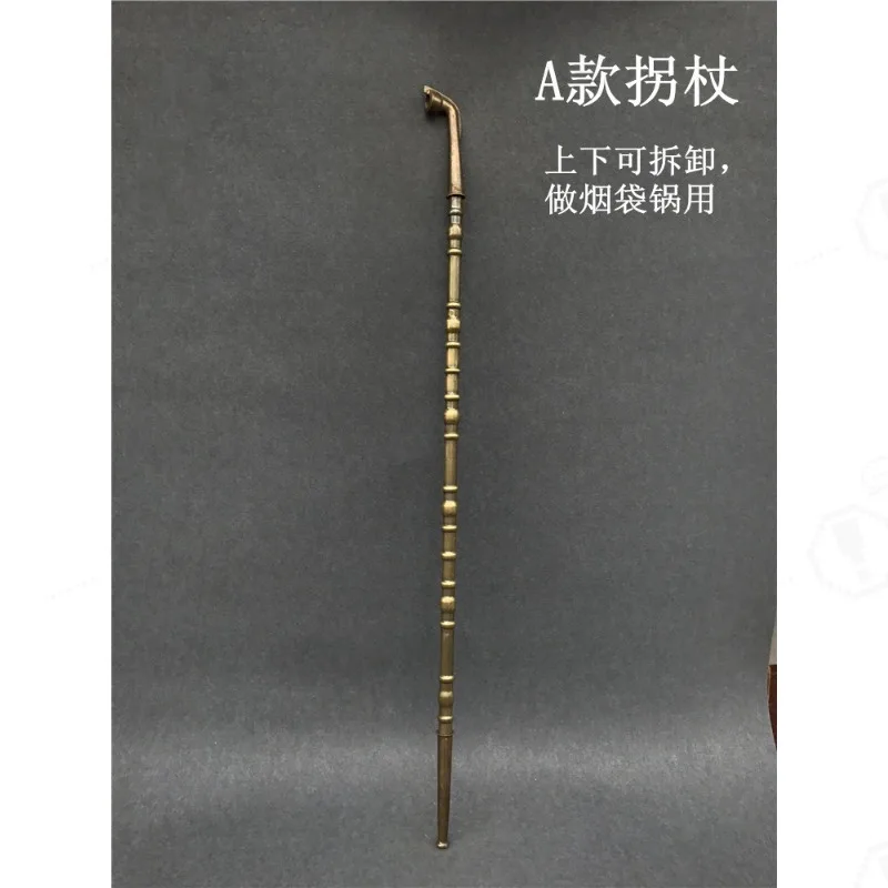 Pure Copper Walking Cane, Dragon/Pigeon/Horse/Zodiac Head Handle Cane, Elderly Walking Stick & Decor Ornamen view 2