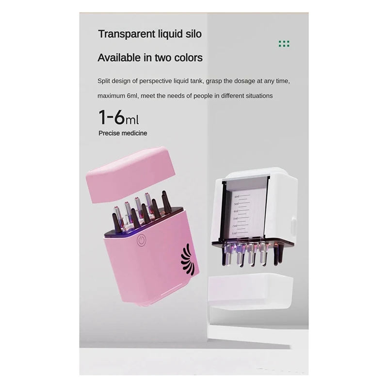 Massaggio per capelli portatile Olio essenziale Trattamento per capelli Medicina elettrica per cuoio capelluto Applicatore per cuoio capelluto Pettine liquido Facile da usare (Bianco)