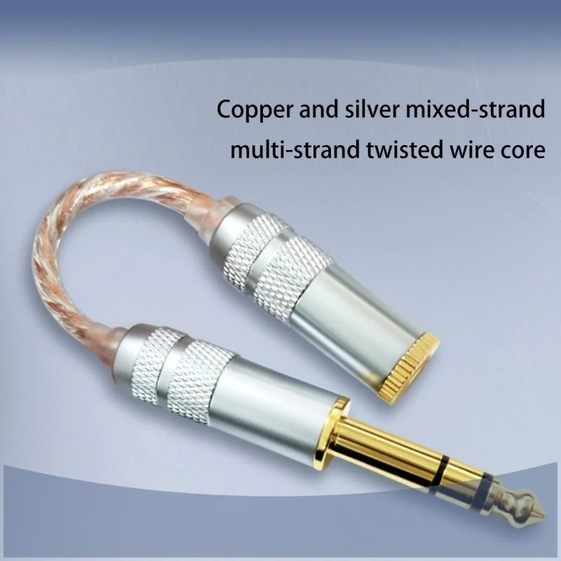 6.35mm to 4.4mm Adapter Cable Balanced Wire Line for Superior Experience 83CF