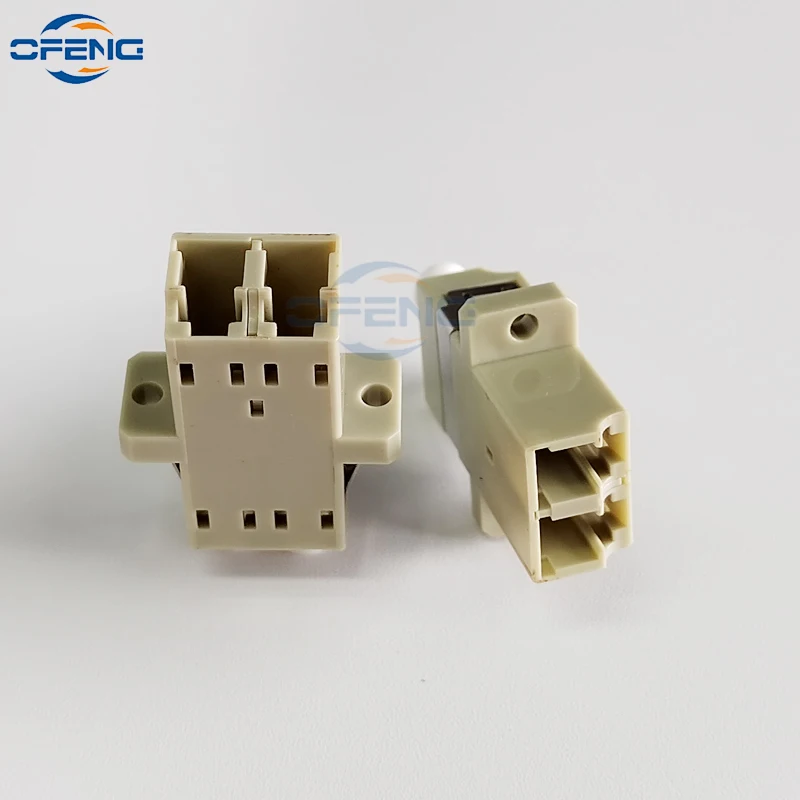 Accoppiatore in fibra FTTH duplex Gigabit da LC a LC grigio Connettore adattatore tipo ibrido multimodale in fibra UPC per comunicazione di rete