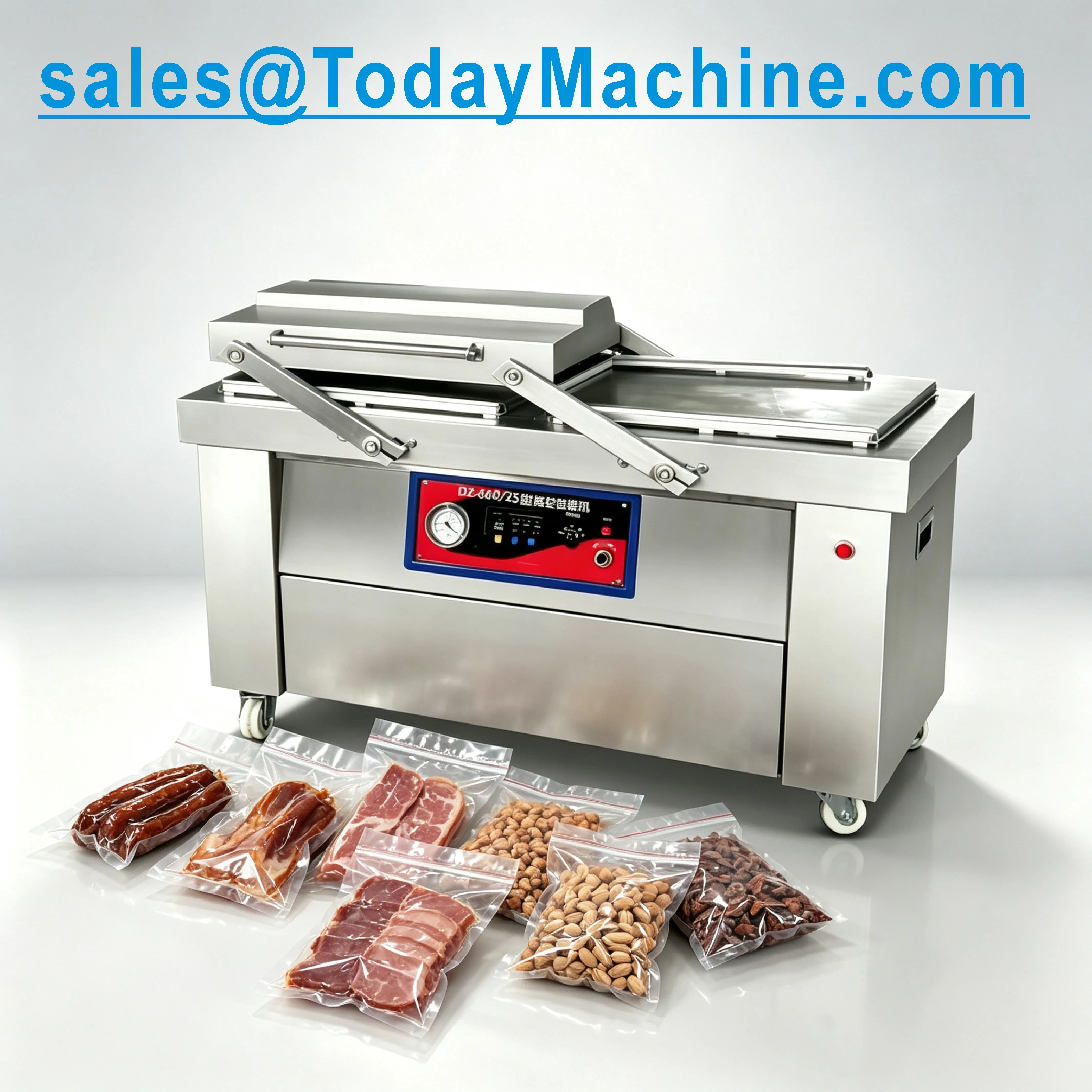 Small Vacuum Sealer Foods Meat Keep Fresh Compact Size Home Double Strip Vacuum Heat Sealer Wrapping Machine