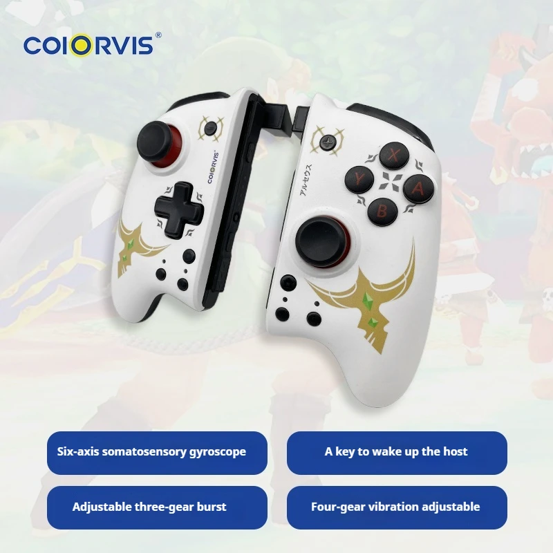 Coiorvis Bluetooth Jon Con For Nintendo Switch/Switch Oled Wireless Gaming Controller Joypad Gamepad With Magnetic Face Shell