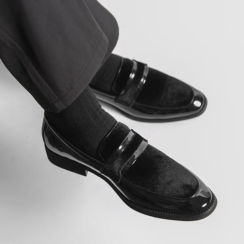 Men Loafers with Patchwork Design This Stylish Casual Comfortable Leather Shoe  Perfect Both Business Social Occasions Men Shoes