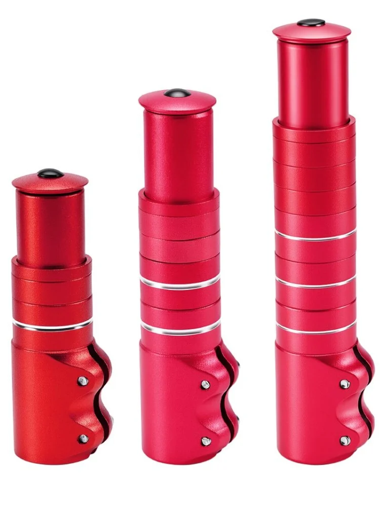 Adjustable Bicycle Stem Extender, 120/155/185mm Handlebar Riser for 28.6mm Fork Steerer, MTB and Road Bike Accessory