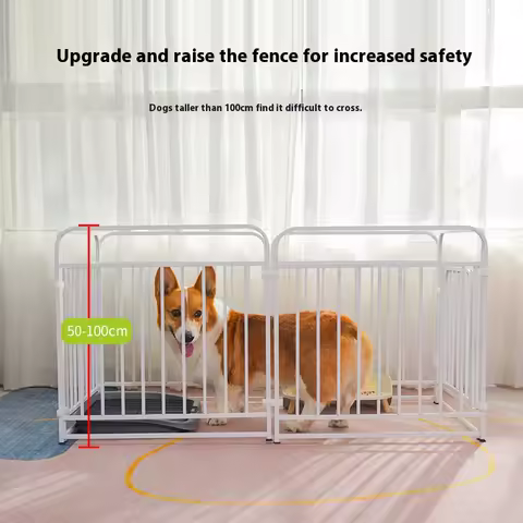 Adjustable Modular Dog Crate Kennel Pet Fence Indoor Outdoor Playpen for Small Medium Large Breeds Training