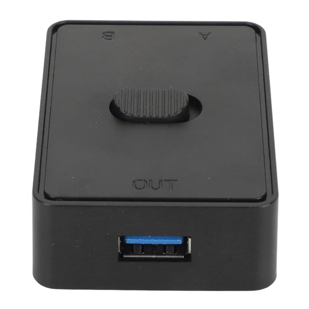 

Практичный USB 3.0 KVM-переключатель 2-в-1 (2 входа/2 выхода) с функцией Plug and Play, высокоскоростной USB-селектор для мыши