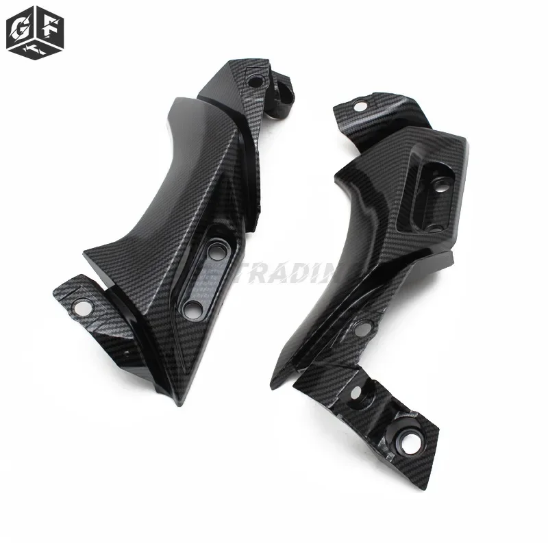 

Мотоциклетная черная боковая рама из АБС-пластика из углеродного волокна, средняя крышка, обтекатель, обтекатель для Yamaha YZF R1 YZFR1 YZF-R1 2004 2005 2006