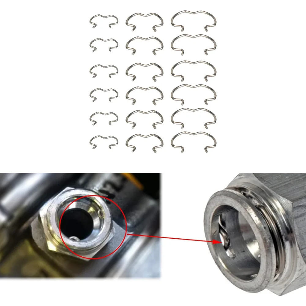 

Metal Transmission Oil Line Clamps 18 Piece Set for Car Transmission Cooler Hoses 6-3/8 6-1/2 6-5/8 Inch Sizes