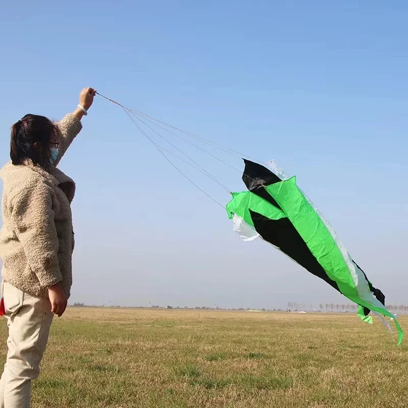 Free Shipping 240cm windsocks flying for kids kites factory Power kite Gaori kyen colorful flying kites electric flask funny