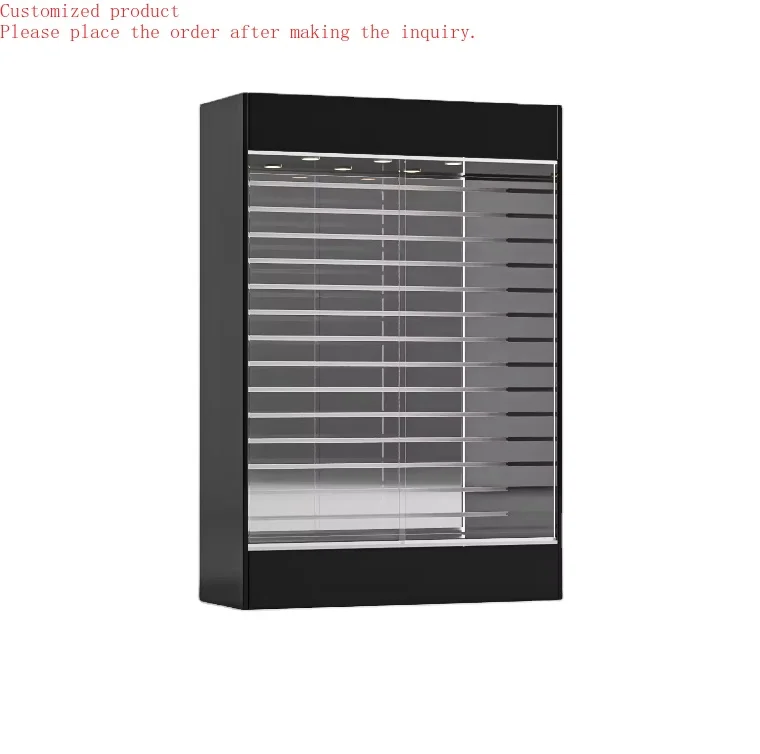 

Custom.Customized Tempered MDF Board Display Book Shelf with Door Full Vision Glass Display showcase Slatwall Board Back showcas