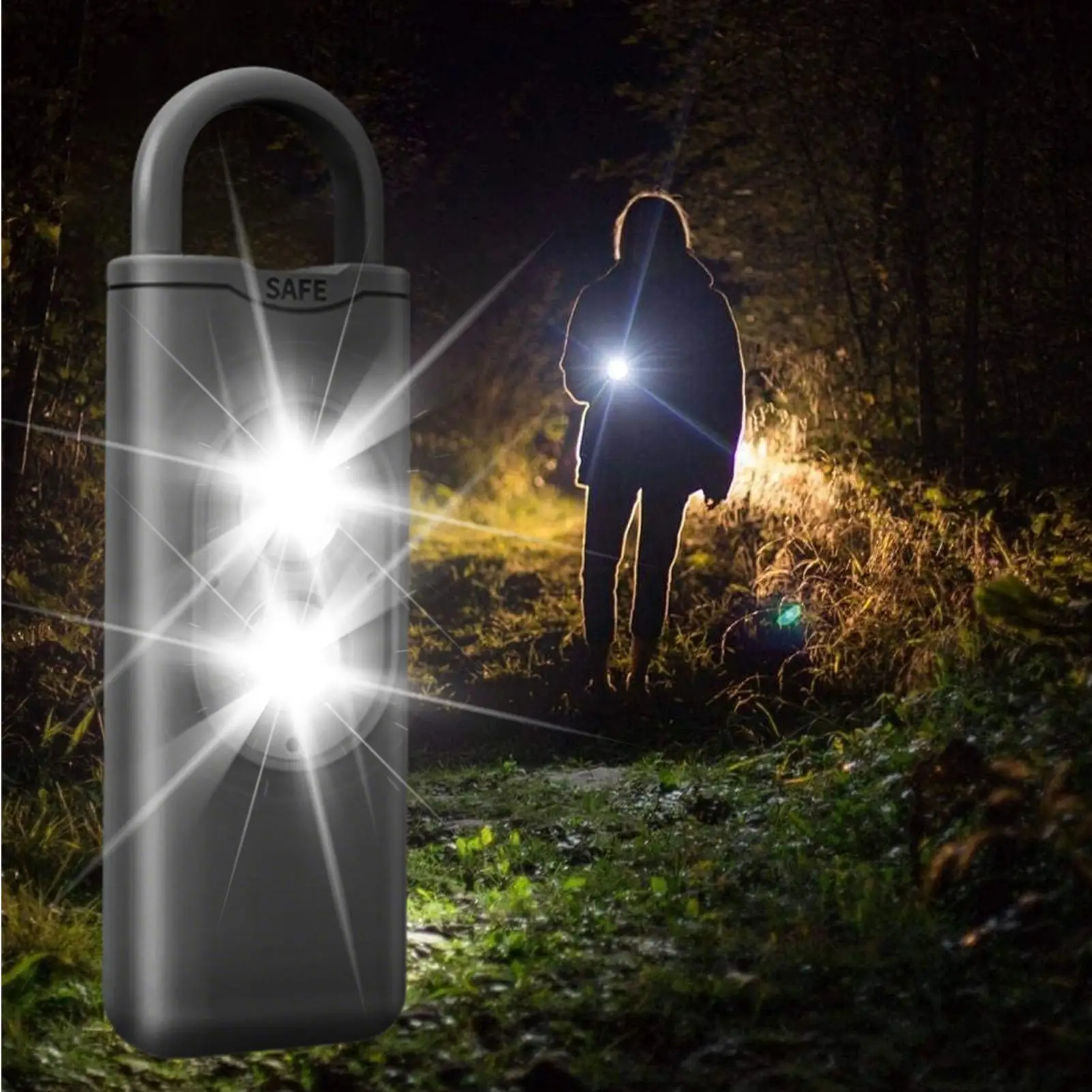 

Safe Personal Alarm Waterproof 135dB Security Device Personal Alarm Siren With Warning Light For Kid Boys Girls Girlfriend Wife