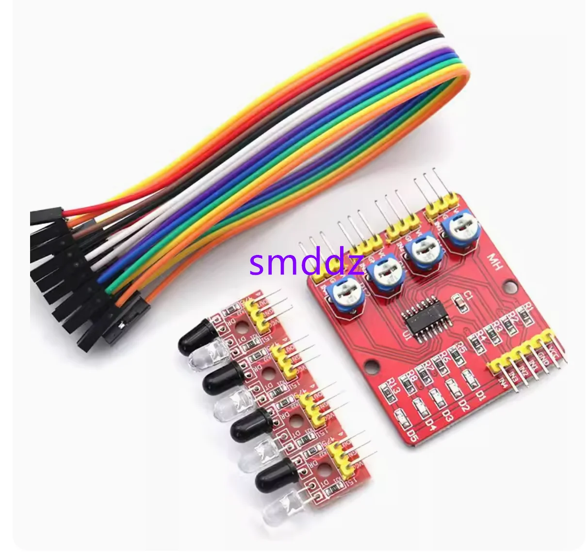 10pcs    4-way infrared tracking/tracking/patrol module sensors (obstacle avoidance/car/robot)