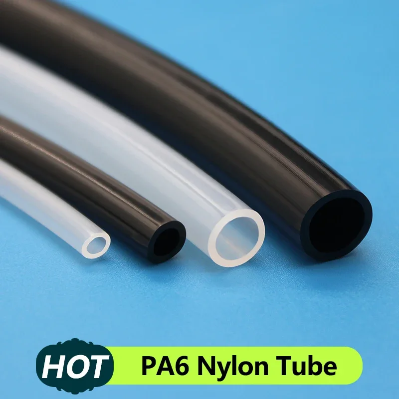 1/2/5/10M High Pressure PA6 Nylon Tube Diameter 2.5 4 6 8 9 10 12 mm Pneumatic Air Compressor Smooth Rigid Polyamide Oil Pipe