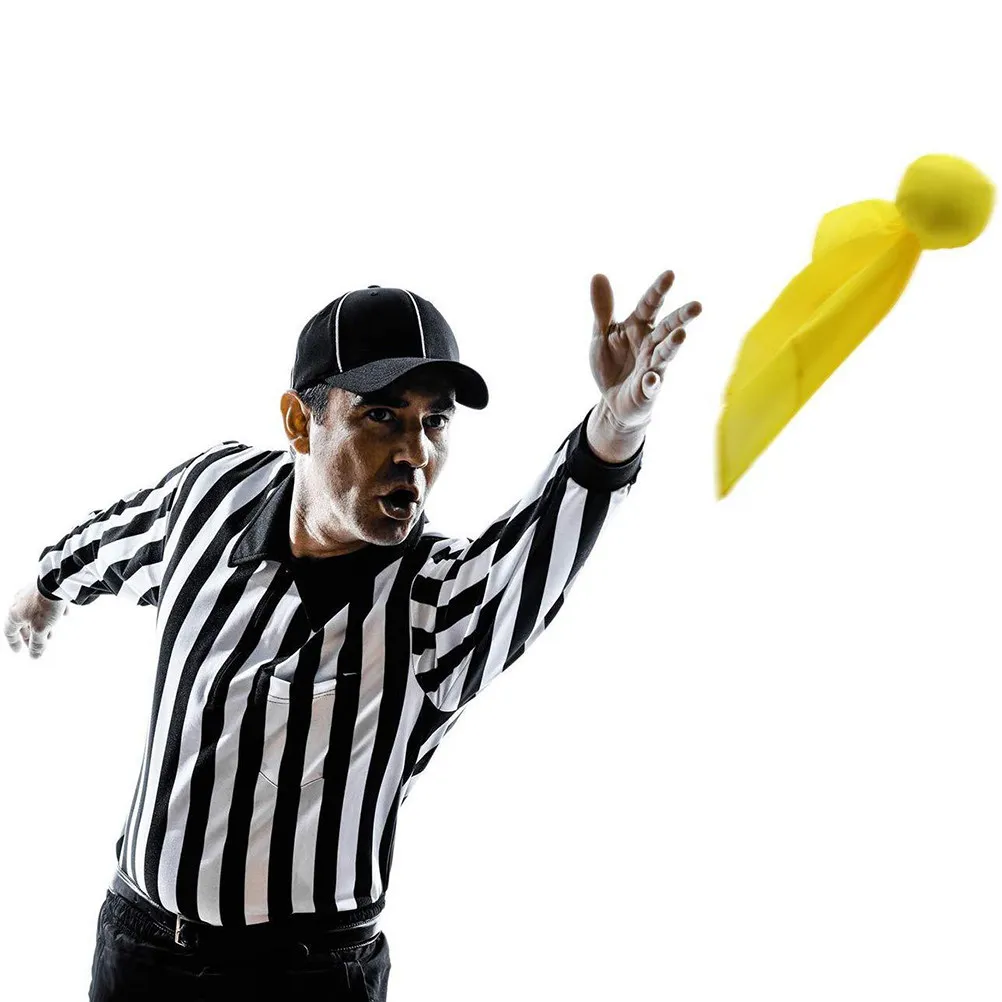 

Набор из 3 профессиональных флажков для футбольных судей: для футбола, регби, американского футбола, спортивных игр на открытом воздухе, официальных матчей