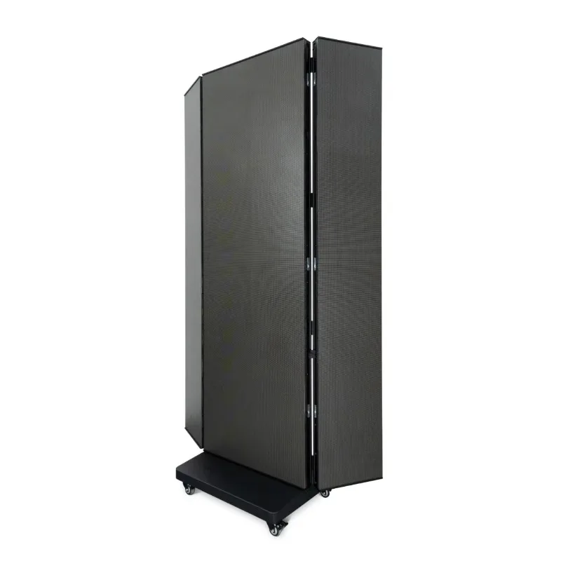 Advertising Digital P2.5 P3 P4 Folding Double Sided Three  Tri Fold Poster Foldable  Screen Display
