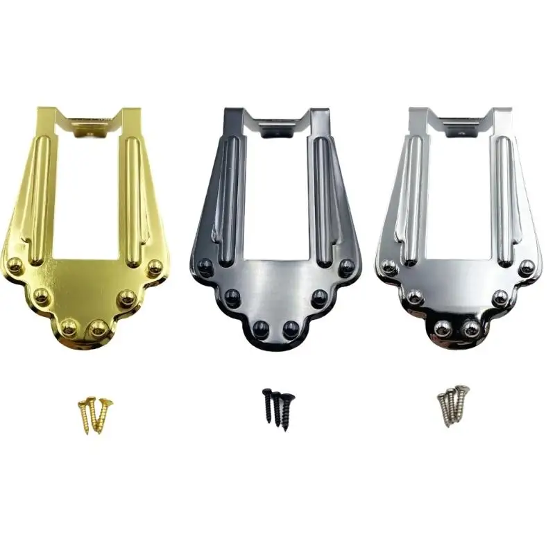 652F Metal Guitar Bridge Electric Guitar Repairing Part for Enhancing Sound Resonance and Clear Tone Metal Construction