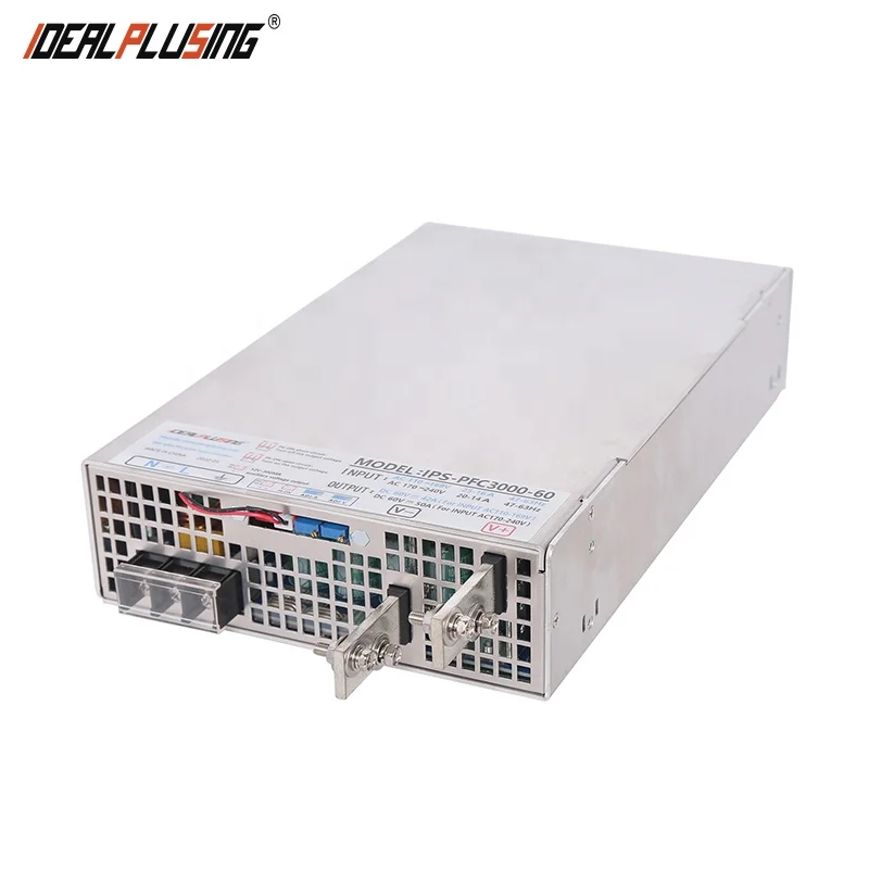 IDEALPLUSING 1000W 2000W 3000W Single Output With PFC Function 60V 50A Switch DC Power Supply