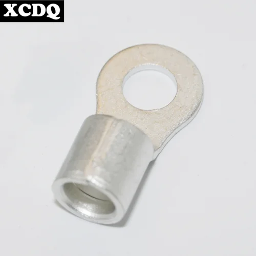 Imagen 2 del producto Terminales de engarzado de anillo desnudo de Cable eléctrico de cobre, paso alto, Cable de paso de corriente grande, terminales de conector de pala, 10/50/100 Uds.