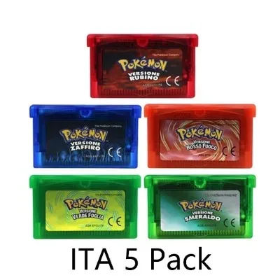 GBA Game Pokemon-serie Videogamecartridge Consolekaart Pokemon Emerald FireRed Ruby LeafGreen Sapphire Meertalig