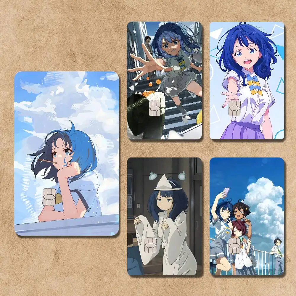 

Anime A-Anna Too Many Losing H-Heroines Credit Card Skin Stickers For Bank Card Bus Metro Card Sticker Waterproof Women Gift