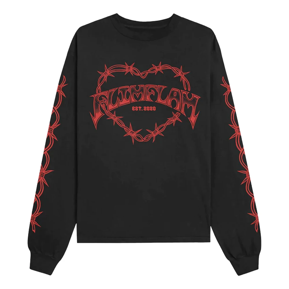 

Flim Flam Barbed Wire Sweatshirt 2023 New Logo Crewneck Long Sleeve Streetwear Women Men Funny Clothes