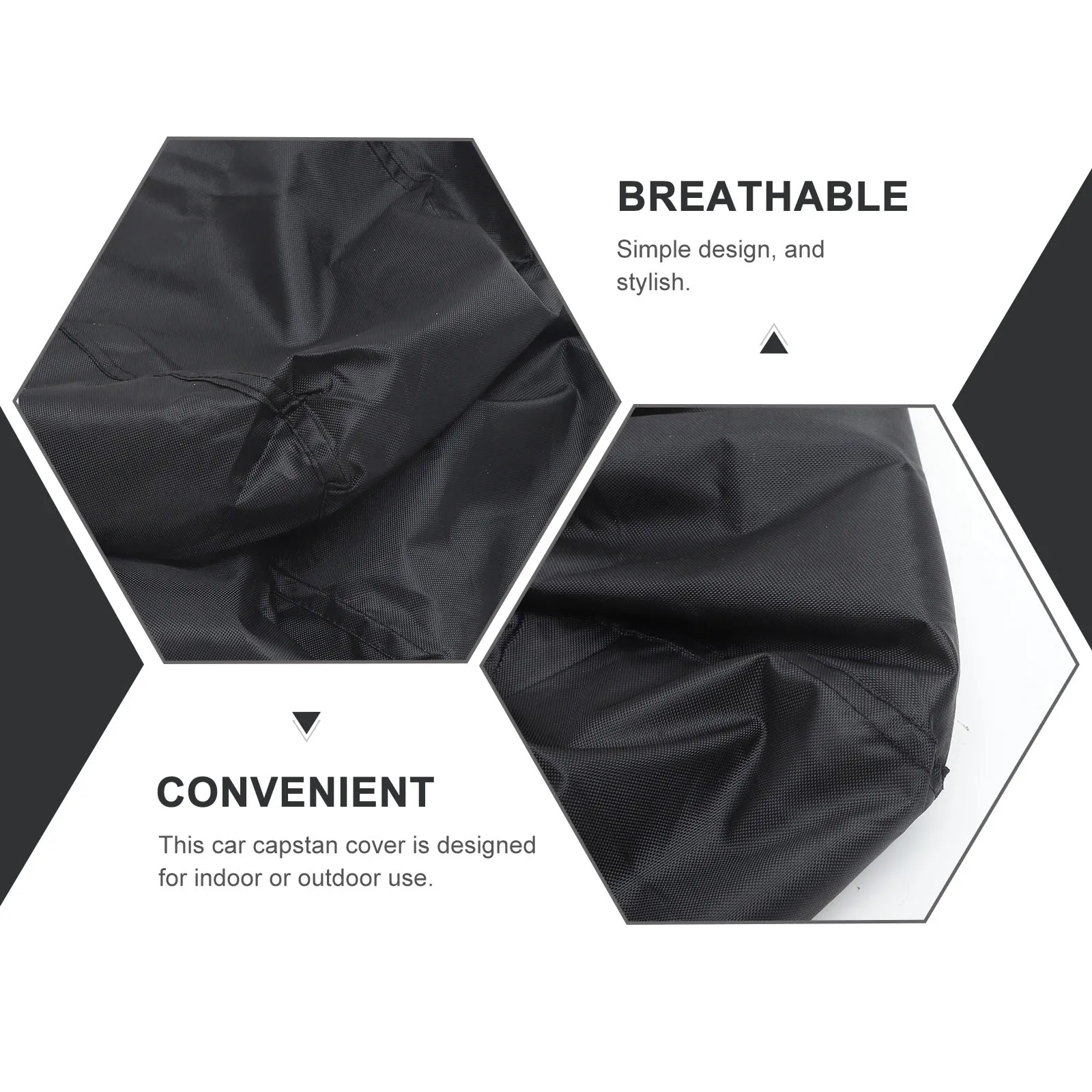 

1Pc Lightweight Motor-Operated Cover Waterproof Protective Car Shield Dustproof Breathable Cover Black 17500 Lbs