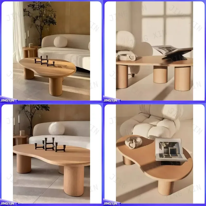 Custom for Medieval Style Silent Wind Solid Wood Coffee Table Living Room Household Small Apartment Designer Italian Simple