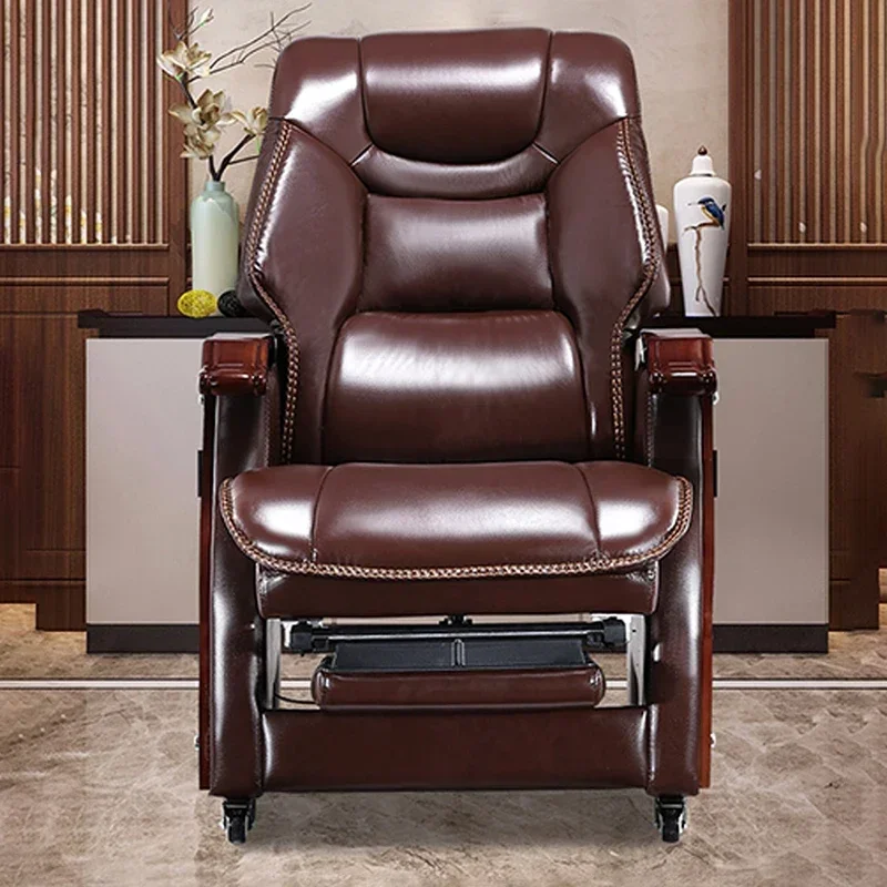 

Leather Pedicure Ofice Chair Luxury Ergonomic Computer Massage Ofice Chair Lazy Rolling Armchair Sedia Ergonomica Furnitures