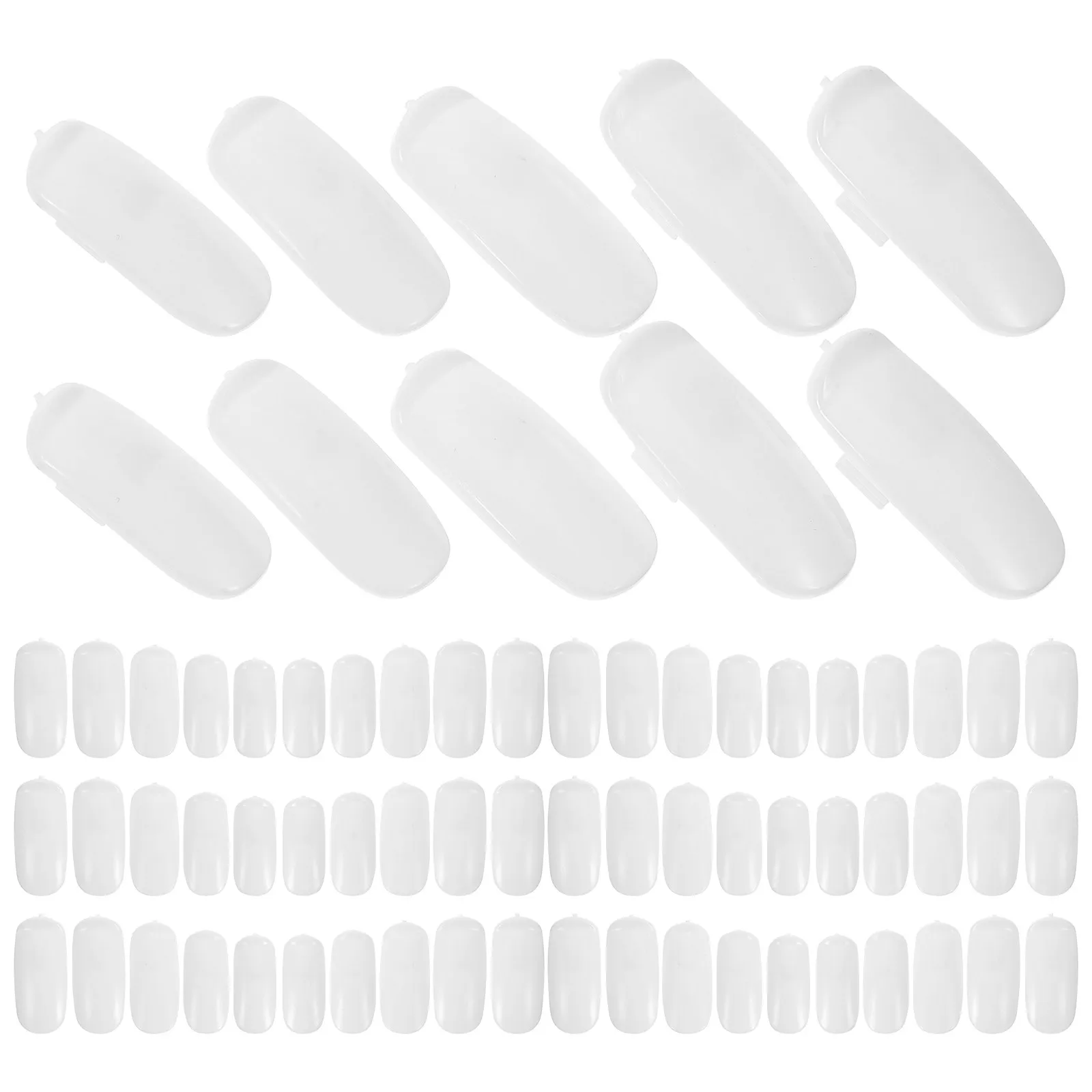 

100 шт. механических тренировочных ногтей с гладкой поверхностью, образцы для демонстрации, палочки для демонстрации цвета лака, аксессуары для практики нейл-арта