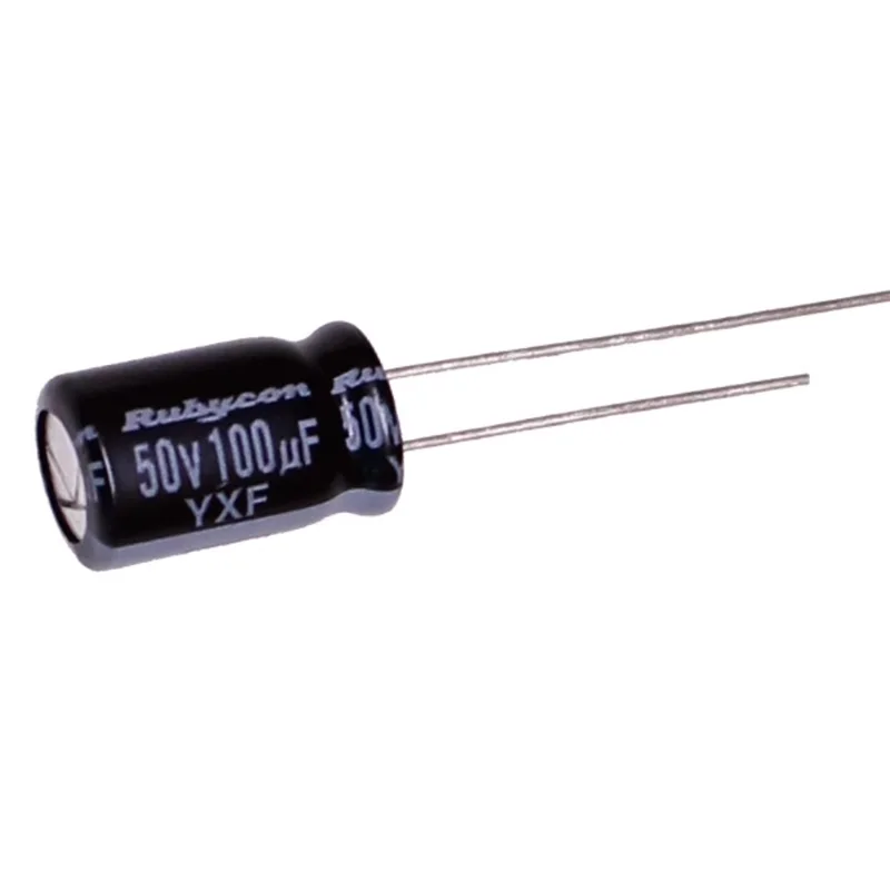 Condensador electrolítico YXF Rubycon, 20 piezas, 100UF, 50V, Japón, 25V, 100UF, 8x11,5 HE, alta frecuencia