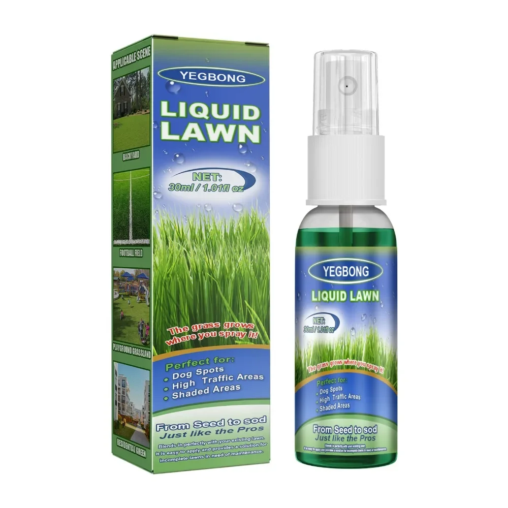 Green lawn spray backyard outdoor playground football field lawn growth concentrated nutrient solution spray