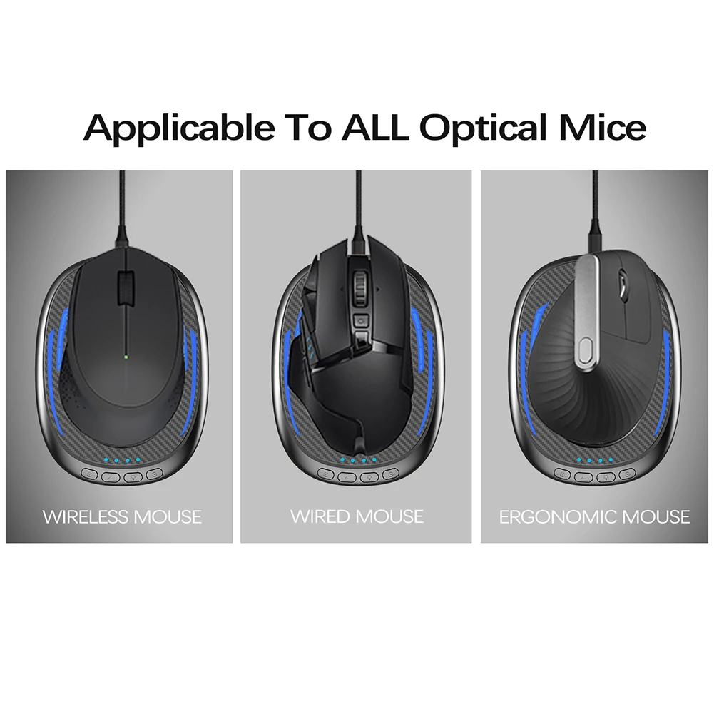 

Mechanical Turntable Pad RGB Lights Mouse Movement Simulator ON/Off Switch Type-C Charging Cable Computer Lock Screen Prevention