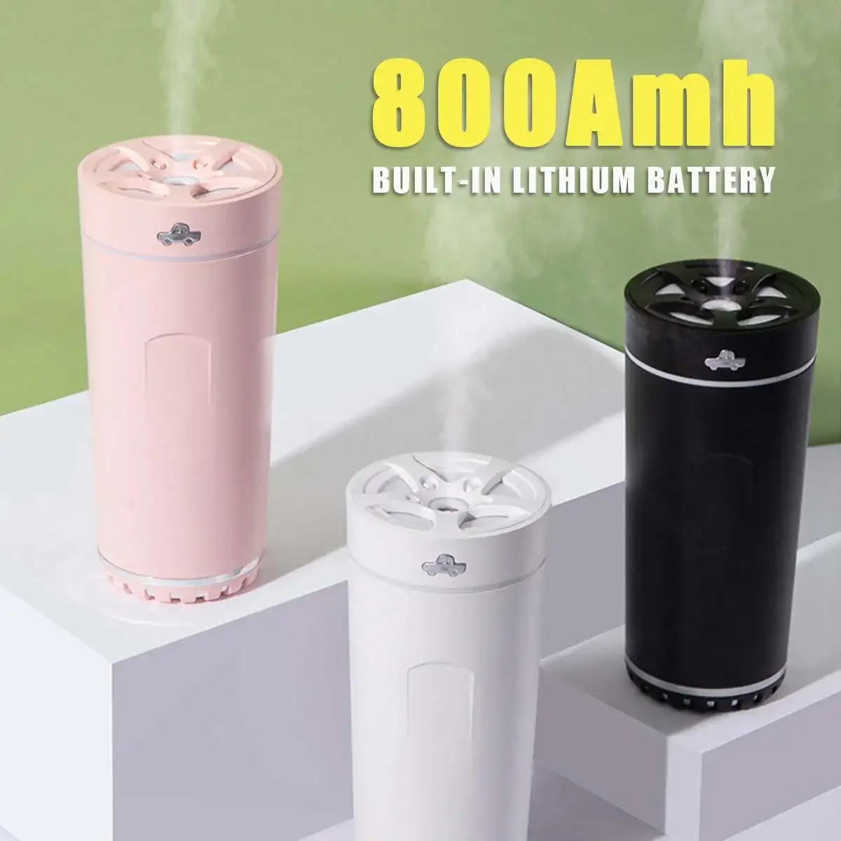 300ML Portable Leak-proof Humidifier Mini Atomization Water Spray Wireless Spray Humidifier for Car Home Office