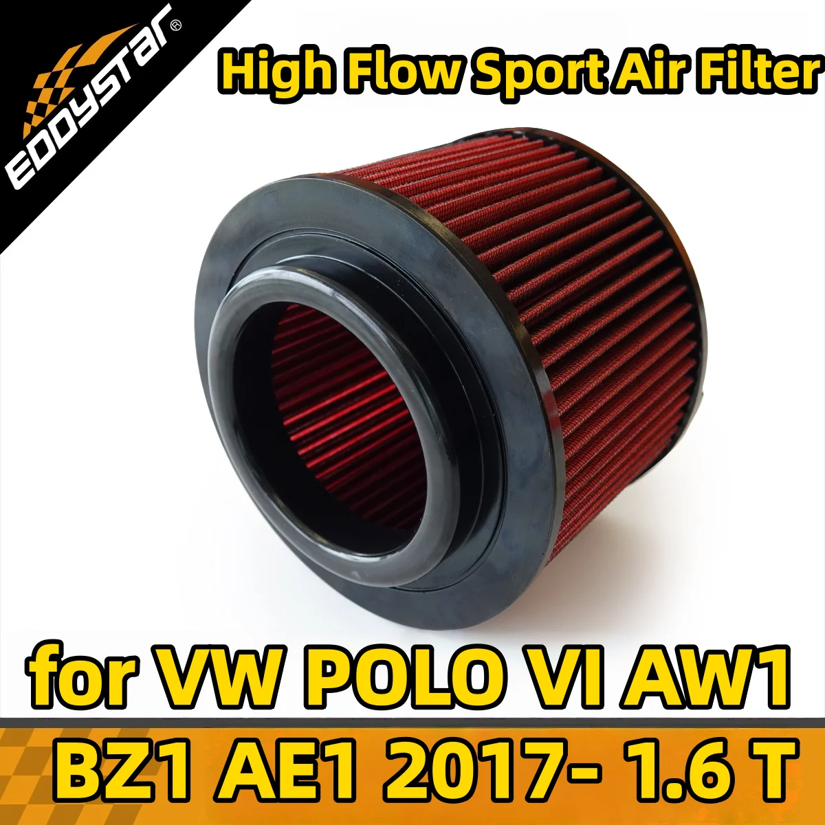 

Спортивный воздушный фильтр с высоким расходом для VW POLO VI AW1 BZ1 AE1 2017-1,6 TDI 70 кВт 95PS Моющиеся гоночные впускные фильтры