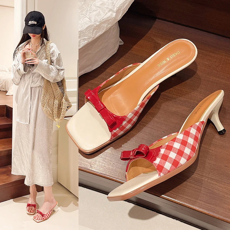 

Женские Босоножки на каблуке-шпильке, сандалии с открытым носком и пряжкой на одной линии, туфли на высоком каблуке, лето 2024