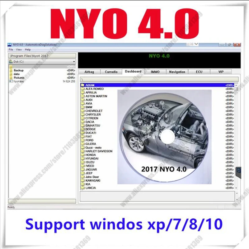 2024 hot NYO 4.0 Diagnostic software nyo4.0 Vehicle Maintenance inspection tools repair tuning cars new vci scanner automotriz