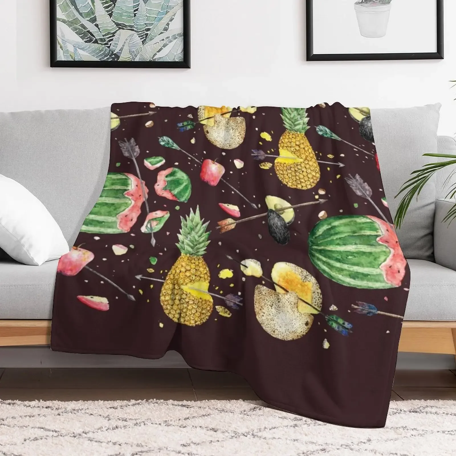 Smashed fruits Throw Blanket bed plaid Thermal Softest Blankets