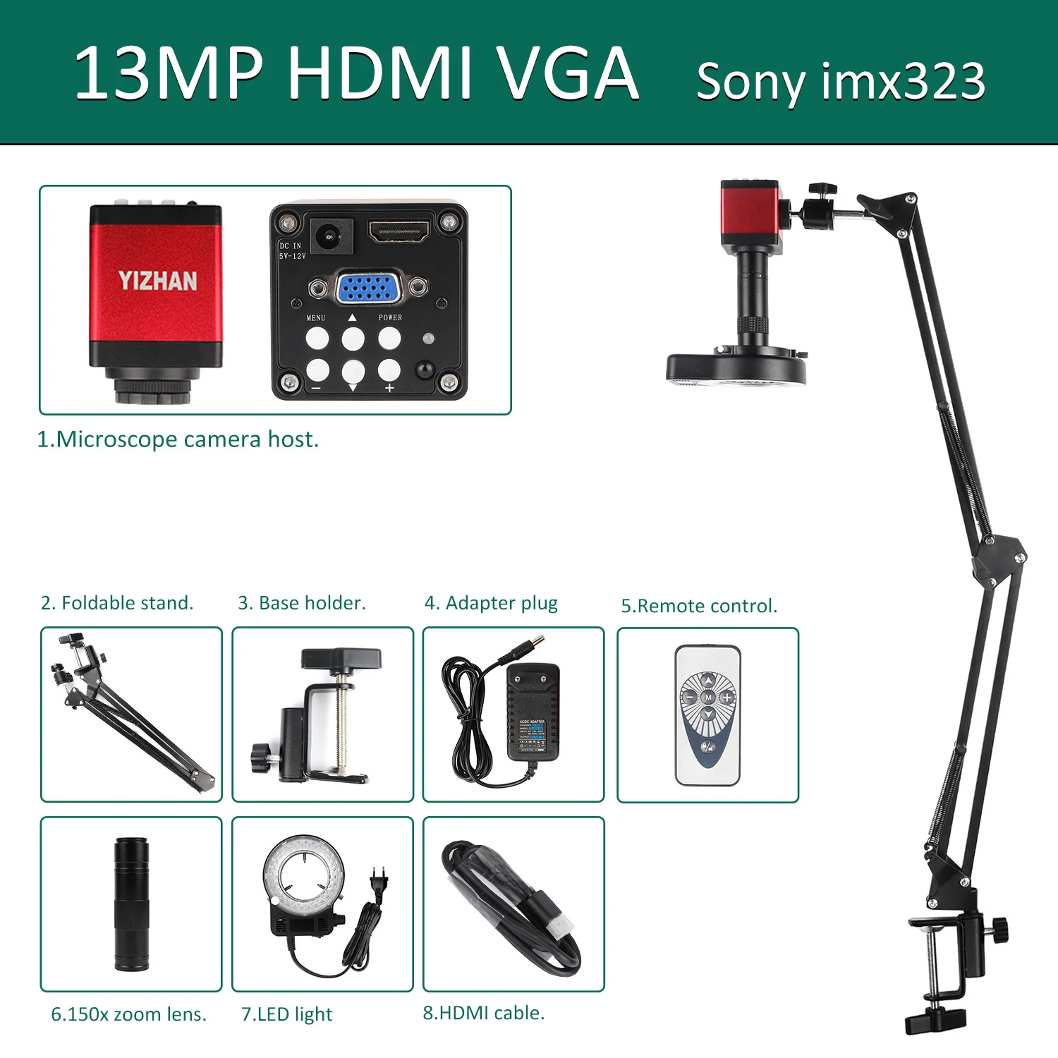 IMX415 4K 300x Digital Mikroskop Für Löten Aufnahme 48MP Industrielle Elektronik Mikroskop telefon Reparatur Schmuck Reparatur