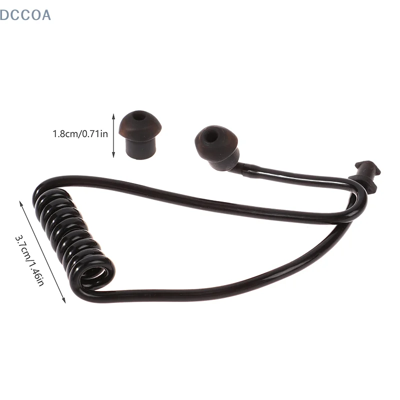 2Pcs Frühling Luft Rohr Spule Akustische Luft Rohr Ohrstöpsel Ersatz Für Radio Hörer Headset Walkie Talkie Kopfhörer Spule