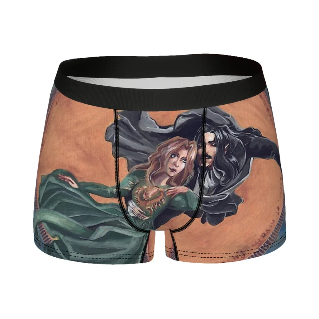 Vlad and Lisa Men Boxer Briefs Game Castlevania Highly Breathable Underpants High Quality Print Shorts Birthday Gifts