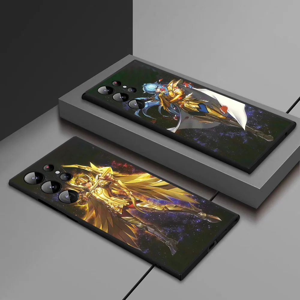 

S-Saint Seiya Phone Case For Samsung Galaxy S25 Ultra S22 S23 S24 Ultra S21 S20 5G Protective Soft Silicone TPU Funda