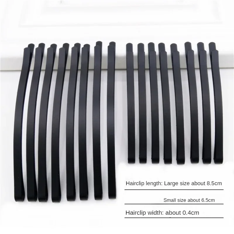 5/10pc Black 6.5/8.5CM Clip Hair Clip Hairpin Korean Simple Black Wire Hair Pins Invisible Hairpin Wide Big Hair Clips for Bride