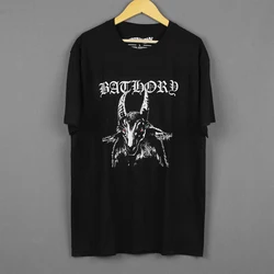 Bathory T-Shirt Venom Celtic Frost Burzum Darkthrone Hellhammer 80S Black Metal Cotton Summer Tee Shirt