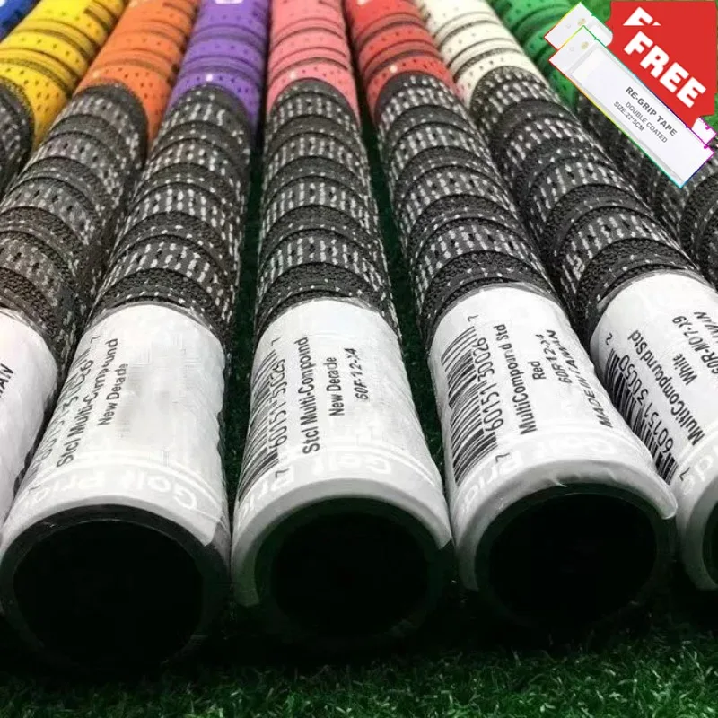 Free 13pcs Tape Man MC.c Golf Putter Grips Standard Hybrid Iron and Wood Rubber Golf Club Grip Cotton Yarn Midsize Golf Grip Kit