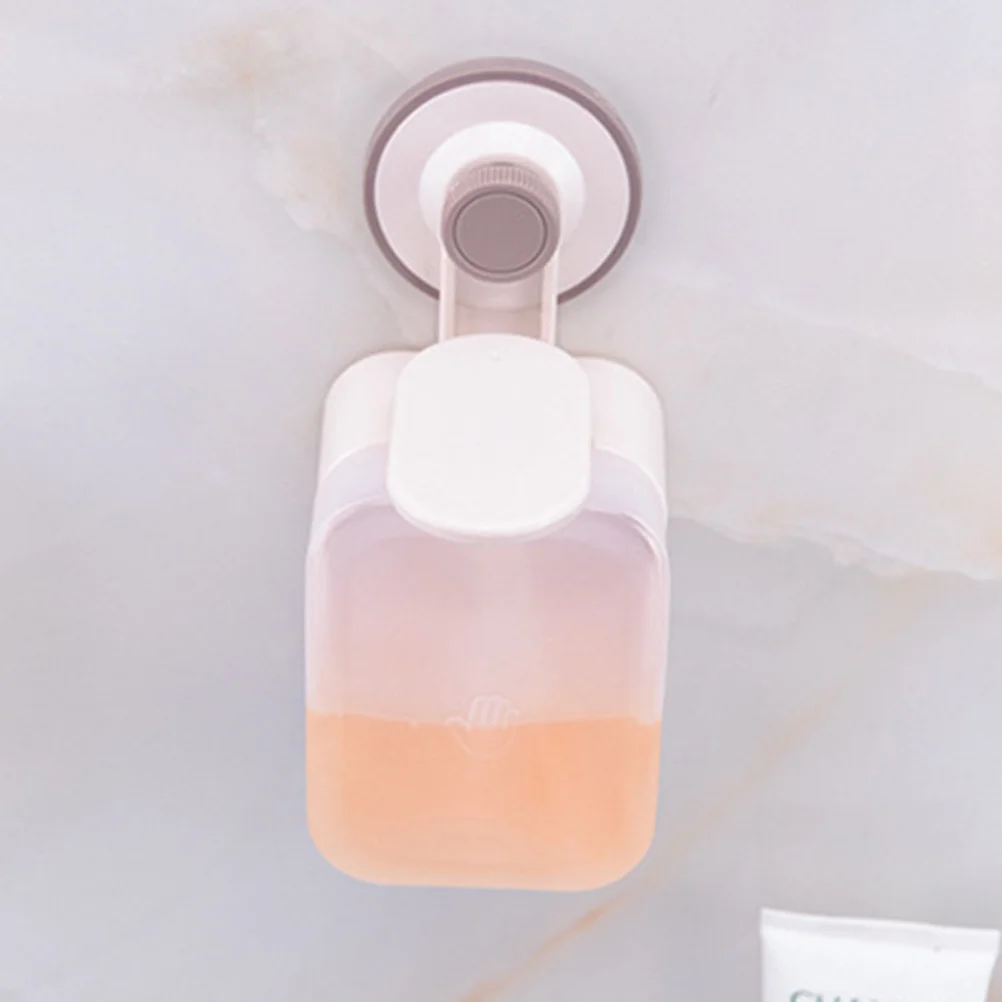 

Vacuum Suction Cup Hand Foaming Soap Dispenser Plastic Wall Mounted Liquid Soap Dispenser Pump for Bathroom Shower Bath Kitchen